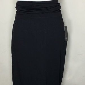 Black Maxi Skirt w/Gathered Waist NWT